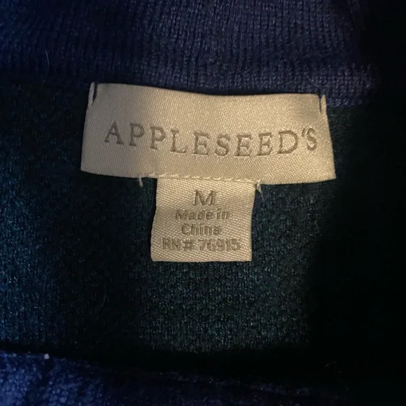 Appleseeds flannel print long sleeve top - Picture 8 of 10